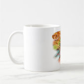 Dragonfly Orange Splash Kaffeetasse (Links)
