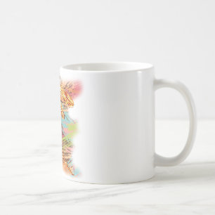 Dragonfly Orange Splash Kaffeetasse