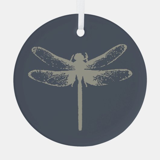 Dragonfly Ornament Aus Glas (Rückseite)