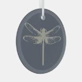 Dragonfly Ornament Aus Glas (Vorderseite Rechts)