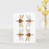 Dragonfly Paare Karte (Gelbe Blume)