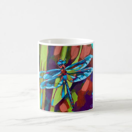 Dragonfly Painting - Gift for Insect Lovers Kaffeetasse (Mittel)