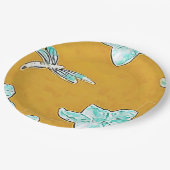 Dragonfly Pappteller (Schrägansicht)