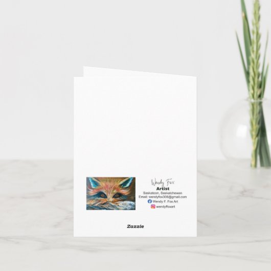 Dragonfly-Pastellblume Karte (Rückseite)