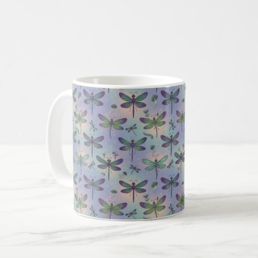 Dragonfly Pattern Kaffeetasse (Vorderseite Links)
