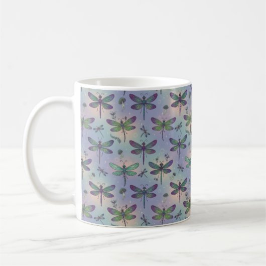 Dragonfly Pattern Kaffeetasse (Links)