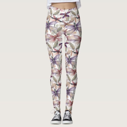 Dragonfly Pattern Leggings (Vorderseite)