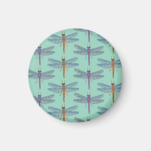 Dragonfly pattern magnet (Vorne)