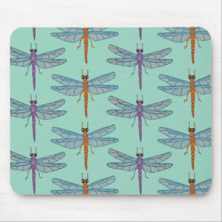 Dragonfly pattern mousepad