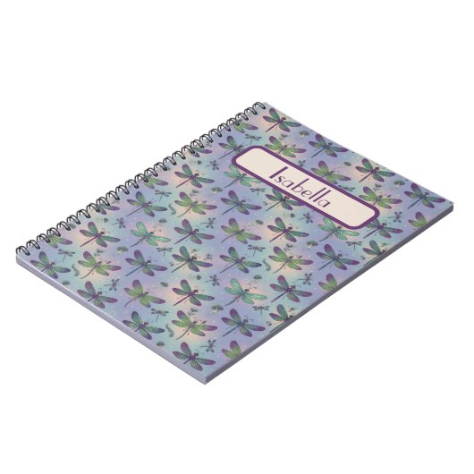 Dragonfly Pattern Personalized Notizblock (Linke Seite)