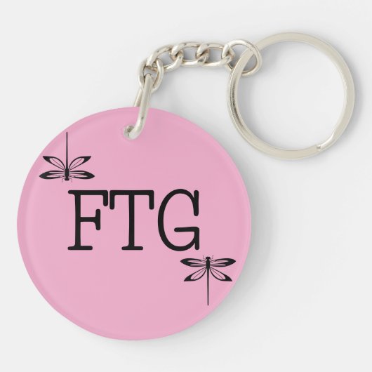 Dragonfly Pattern Schlüsselanhänger (Rückseite)