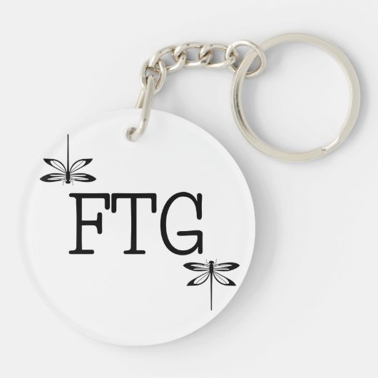 Dragonfly Pattern Schlüsselanhänger (Rückseite)