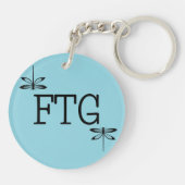 Dragonfly Pattern Schlüsselanhänger (Rückseite)