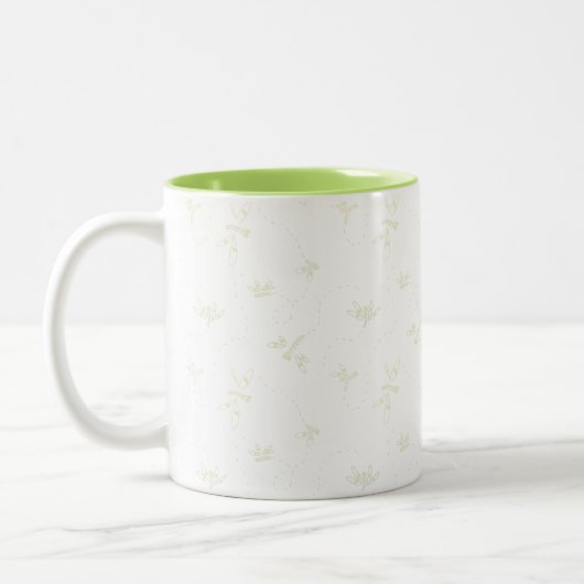 Dragonfly-Pattern-Tasse Zweifarbige Tasse (Links)