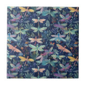 Dragonfly Pattern Tile Fliese (Vorderseite)