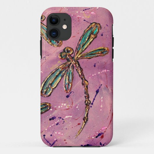 Dragonfly Pink Fizz Case-Mate iPhone Hülle (Rückseite)