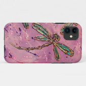 Dragonfly Pink Fizz Case-Mate iPhone Hülle (Rückseite (Horizontal))