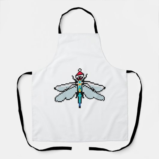 Dragonfly PixelChristmas - Funny Dragonfly Schürze (Vorderseite)