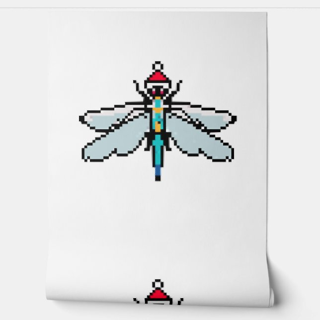 Dragonfly PixelChristmas - Funny Dragonfly Tapete (Abrollen)
