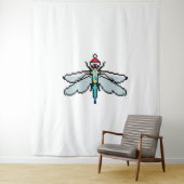 Dragonfly PixelChristmas - Funny Dragonfly Wandteppich (Beispiel)