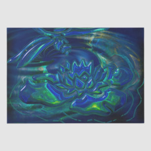 Dragonfly Pond 3D Glas Mixed Media Seidenpapier