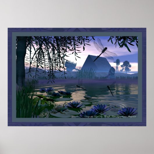 Dragonfly Pond von Michelle Wilder Poster (Vorne)