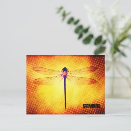 Dragonfly Postkarte (Stehend Vorderseite)