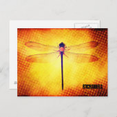 Dragonfly Postkarte (Vorne/Hinten)