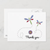 Dragonfly Postkarte (Vorne/Hinten)