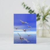 Dragonfly Postkarte (Stehend Vorderseite)