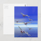 Dragonfly Postkarte (Vorne/Hinten)