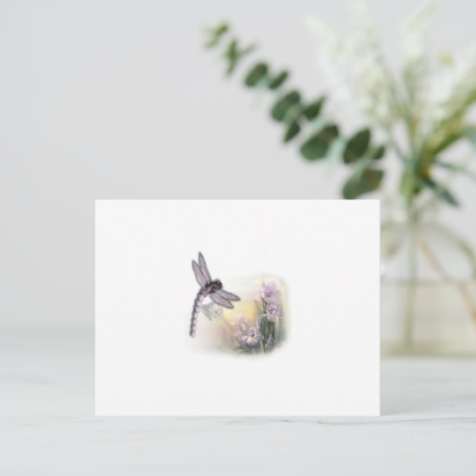 Dragonfly Postkarte (Stehend Vorderseite)