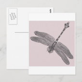 Dragonfly Postkarte (Vorne/Hinten)
