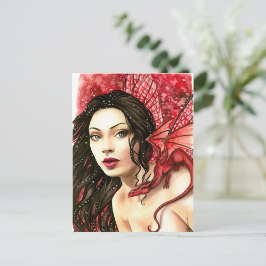 Dragonfly Postkarte (Stehend Vorderseite)