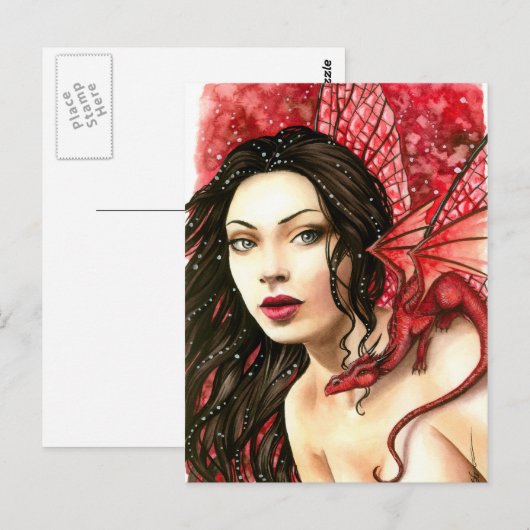 Dragonfly Postkarte (Vorne/Hinten)