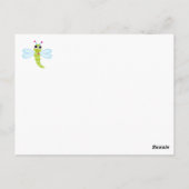 Dragonfly Postkarte (Rückseite)