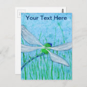 Dragonfly Postkarte (Vorne/Hinten)