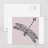 Dragonfly Postkarte (Vorne/Hinten)