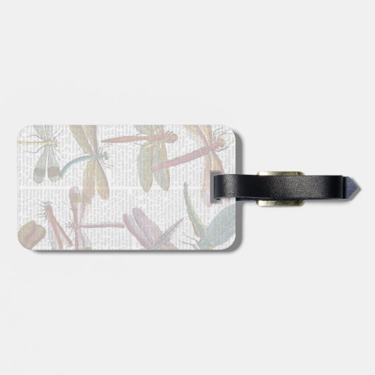 Dragonfly Print 3 Gepäckanhänger (Rückseite horizontal)