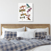 Dragonfly Print 4 Leinwanddruck (Insitu (Schlafzimmer))