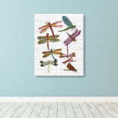 Dragonfly Print 4 Leinwanddruck (Insitu (Holzboden))