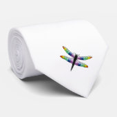 Dragonfly Print Krawatte (Single-Insekt) (Gerollt)