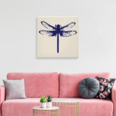 Dragonfly Print Leinwanddruck (Insitu (Wohnzimmer))