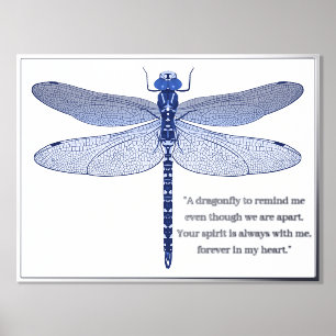Dragonfly Print mit Foulkatzifferplakat Foliendrucke