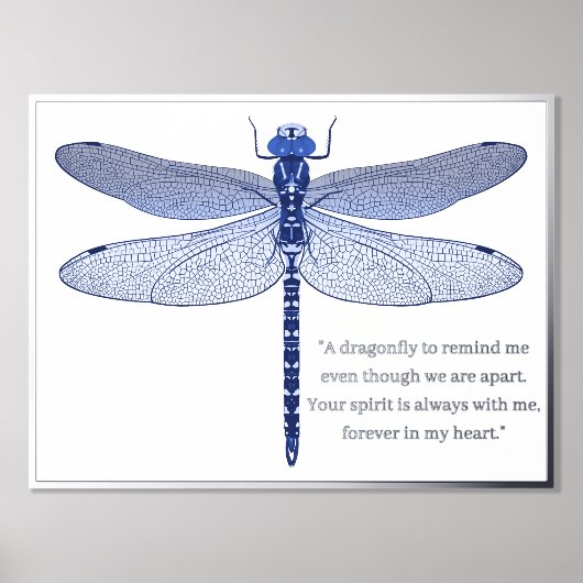 Dragonfly Print mit Foulkatzifferplakat Foliendrucke (Vorderseite)