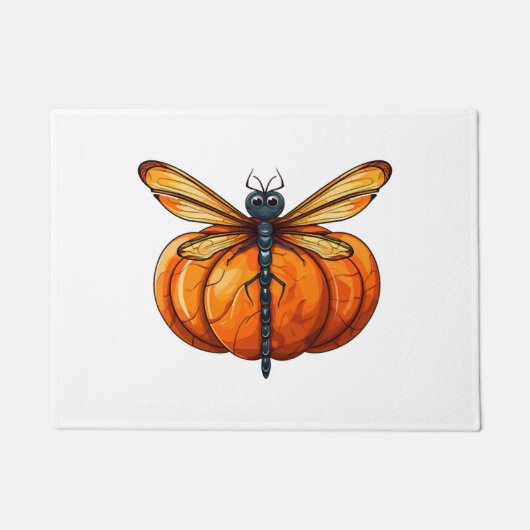 Dragonfly Pumpkin Lazy Halloween-Party Kostüm Kind Fußmatte (Vorderseite)