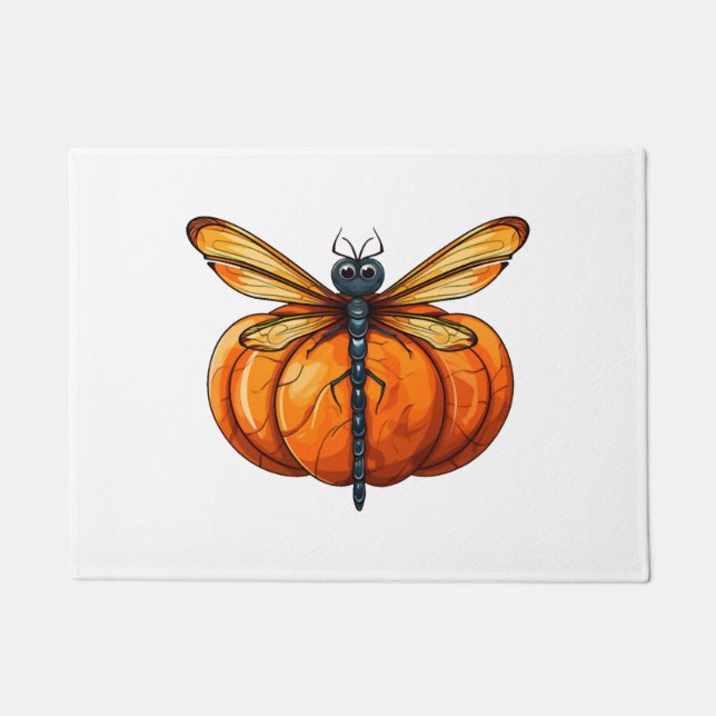 Dragonfly Pumpkin Lazy Halloween-Party Kostüm Kind Fußmatte (Vorderseite)