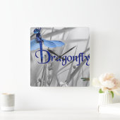 Dragonfly Quadratische Wanduhr (Zuhause)