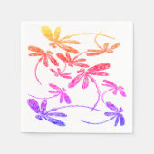 Dragonfly Rainbow Serviette (Vorderseite)