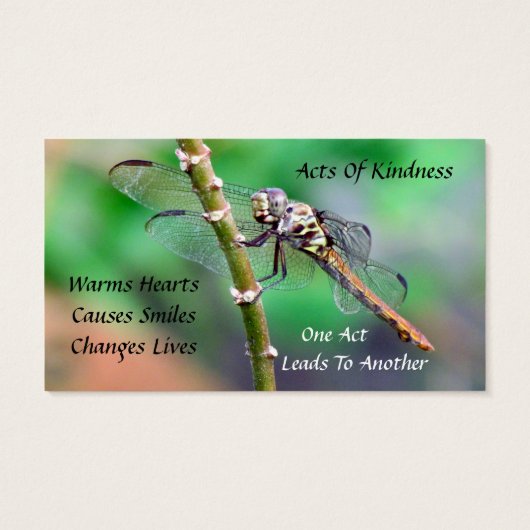 Dragonfly Random Acts of Kindness Card (Rückseite)
